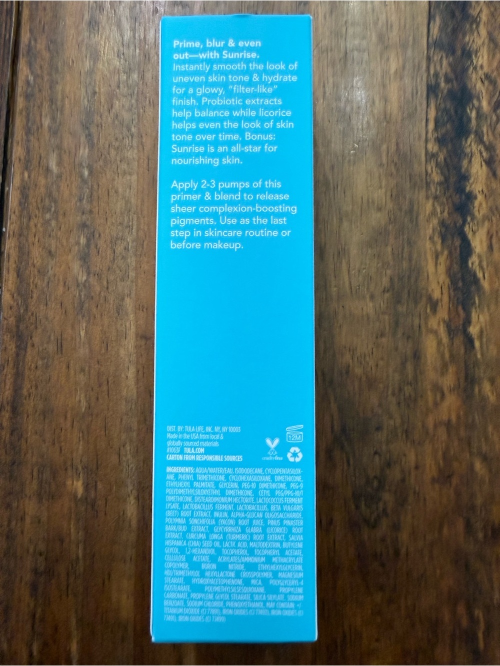 NEW Tula Filter Primer Luminizing & Moisturizing Primer  Sunrise for Medium 2oz. - Picture 4 of 5
